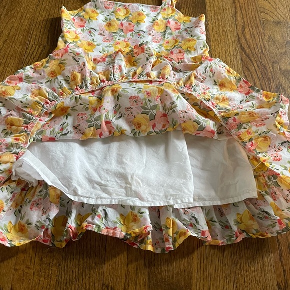 Janie and Jack Marigold Floral Ruffle Dress, Size 5 - Picture 10 of 10